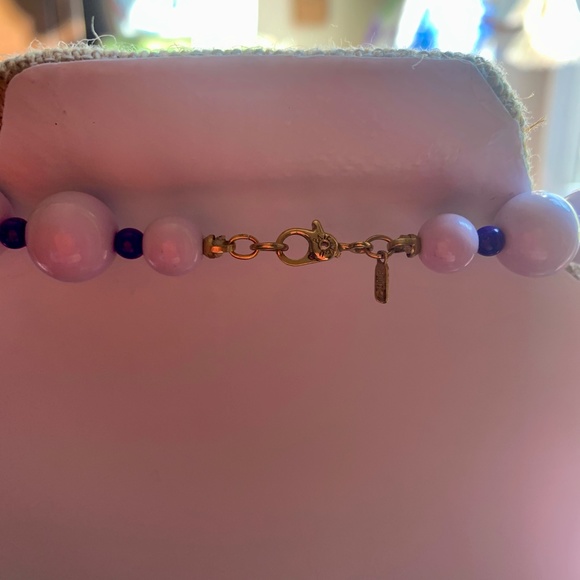 Vint 1970's Monet Purple Gumball Bead Necklace - Monet Purple Ombre Necklace - Picture 5 of 6